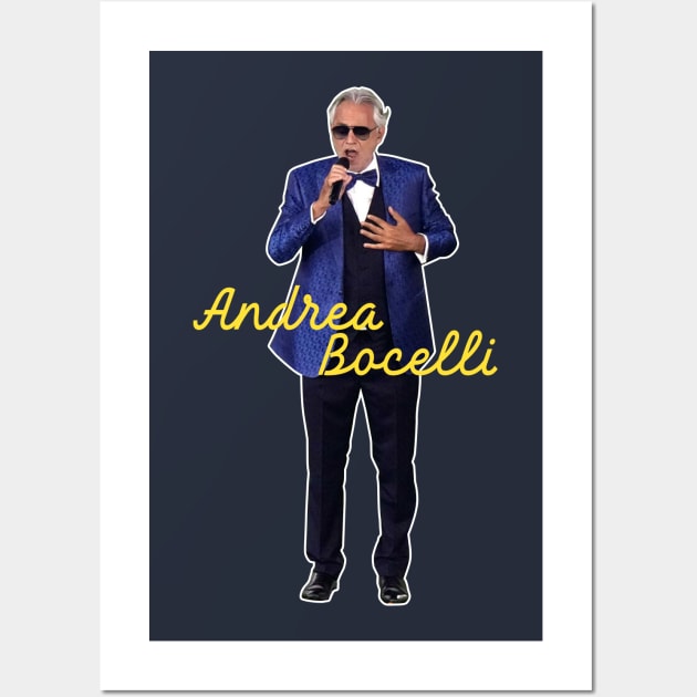 andrea bocelli singing 2 Wall Art by rsclvisual